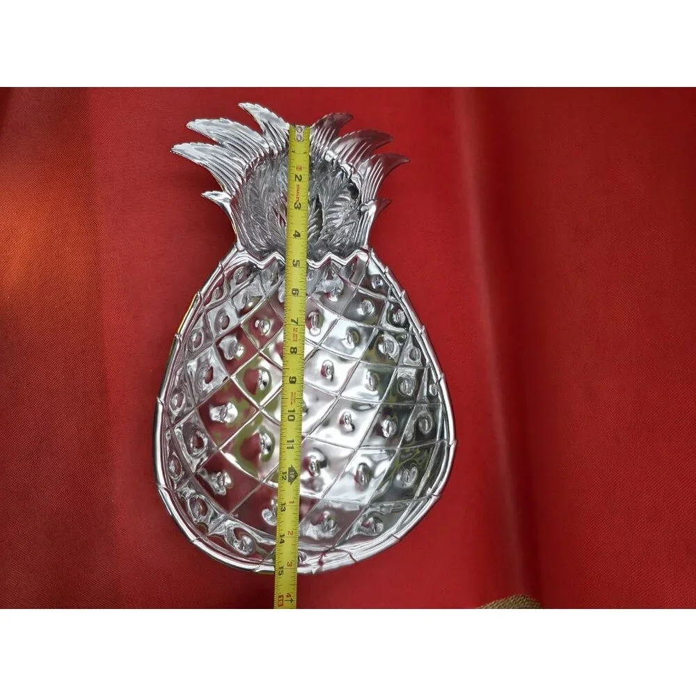 Arthur Court‎ Large Pineapple Chip & Dip Tray Tropical Party Beach House W Box